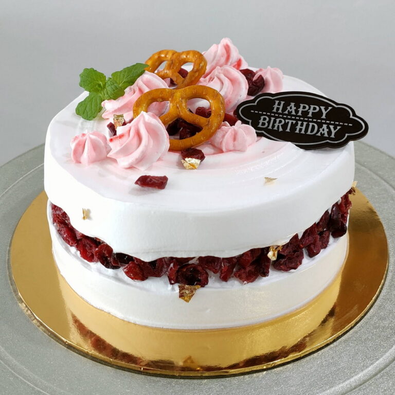 Fresh Cream Cake 51 Cranberries Cream Cake