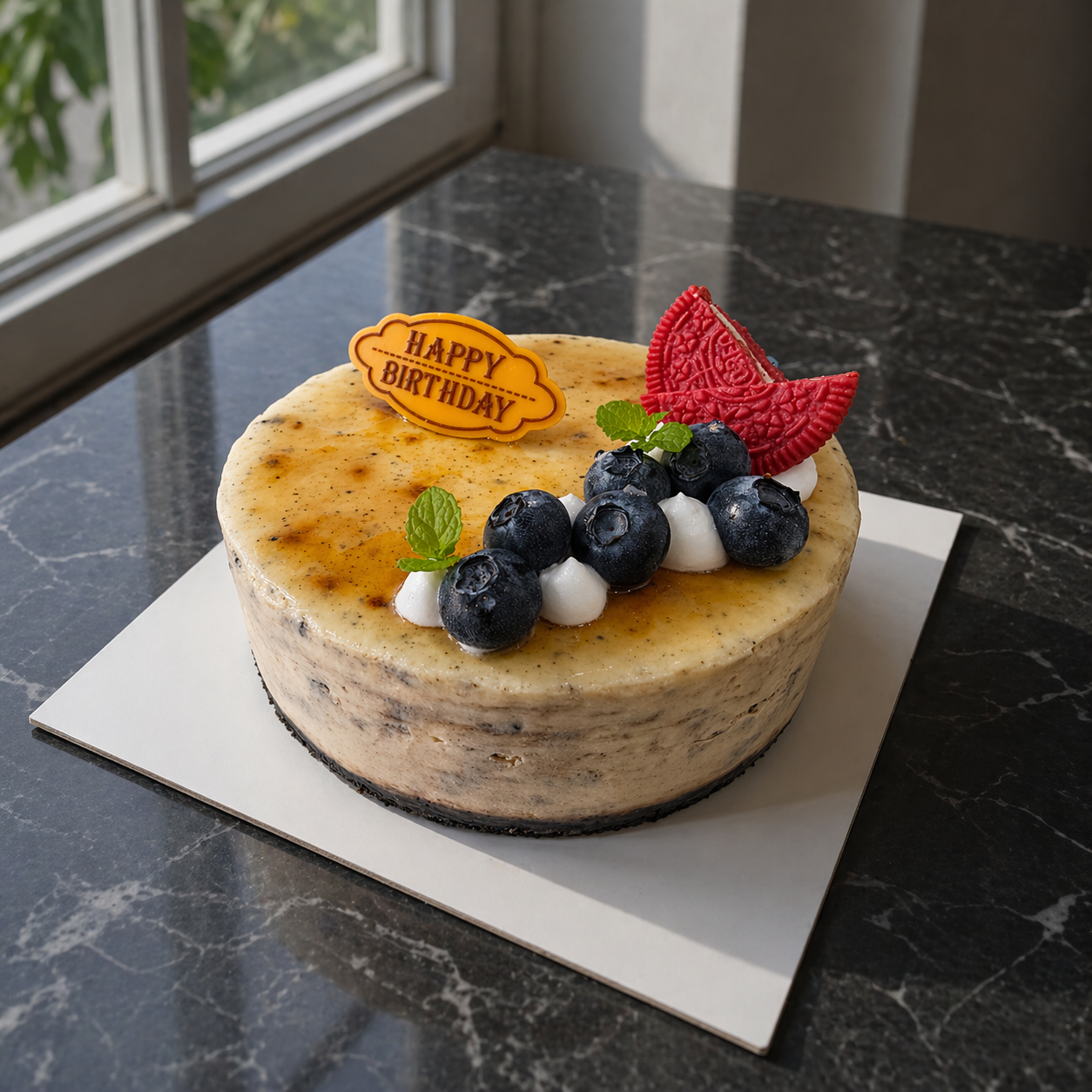 Oreo New York Cheesecake 1 Oreo New York Cheesecake 6 inch with decoration